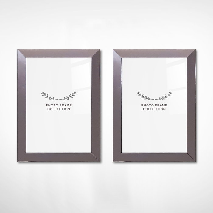 Aberto Design Set de 2 Marcos de Fotos Plateados 10 x 15 cm
